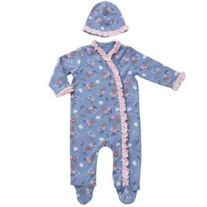 Baby Girl Footie (includes hat) Newborn